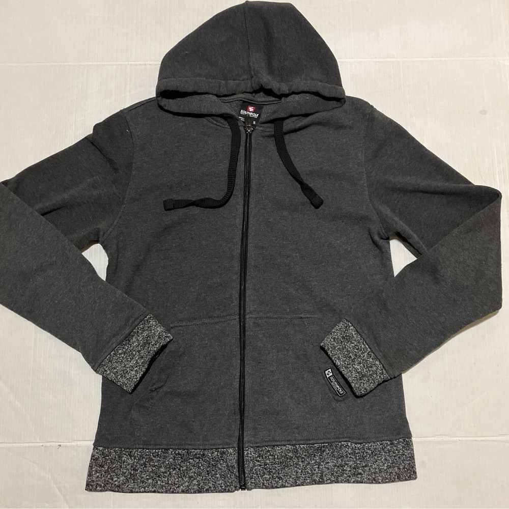 Southpole‎ Authentic Collection Gray Hoodie Pockets Womens Size Small Outdoor